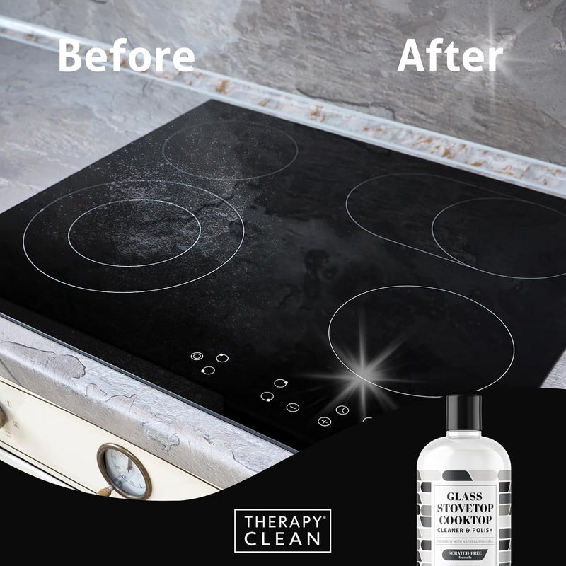 therapy Glass Stove Top Cleaner 16 fl oz. (2 Pack) - Safe for Ceramic, Electric, Induction Stovetops - Image 5